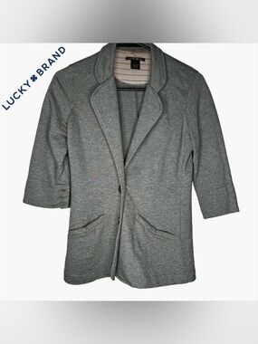 Lucky Brand Gray cotton Blazer